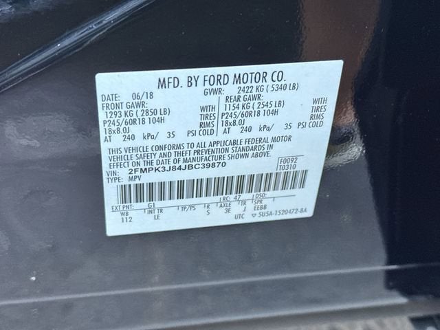 2018 Ford Edge SEL