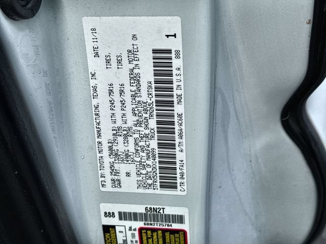 2019 Toyota Tacoma SR