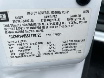 2005 Chevrolet Silverado 1500 Work Truck