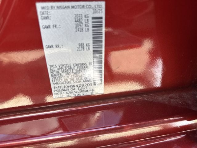 2025 Nissan Altima 2.5 SR