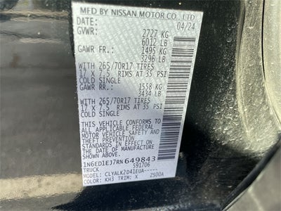 2024 Nissan Frontier PRO-X