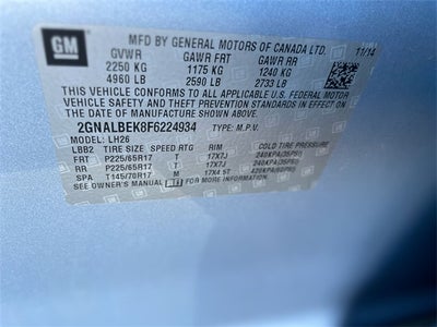 2015 Chevrolet Equinox LT 1LT