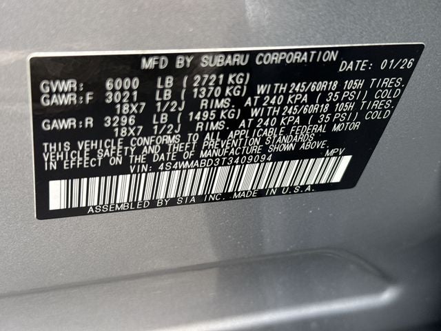 2026 Subaru Ascent Premium
