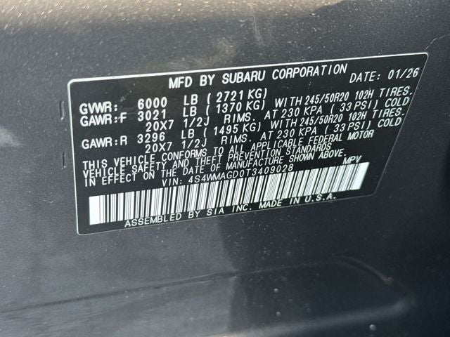 2026 Subaru Ascent Limited