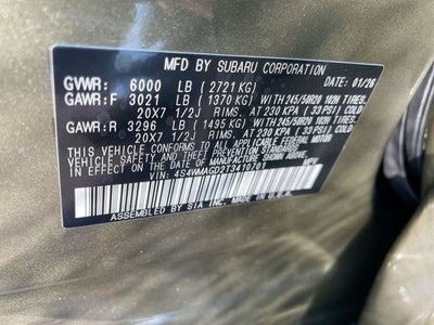 2026 Subaru Ascent Limited