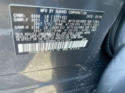 2026 Subaru Ascent Onyx Edition Touring