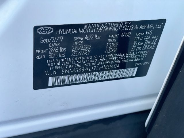 2020 Hyundai Santa Fe SEL