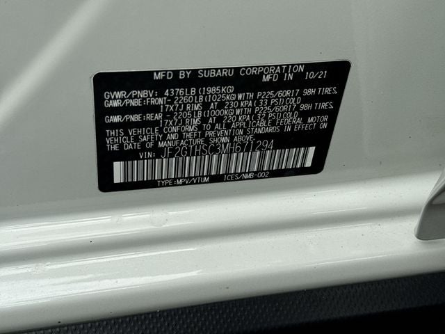 2021 Subaru Crosstrek Sport