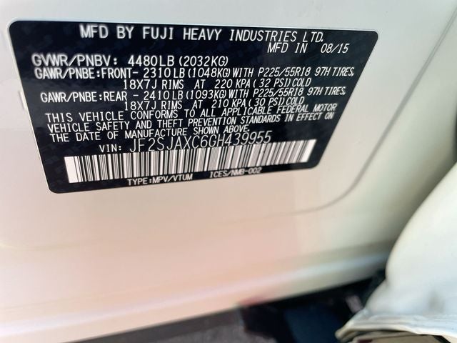 2016 Subaru Forester 2.5i Touring