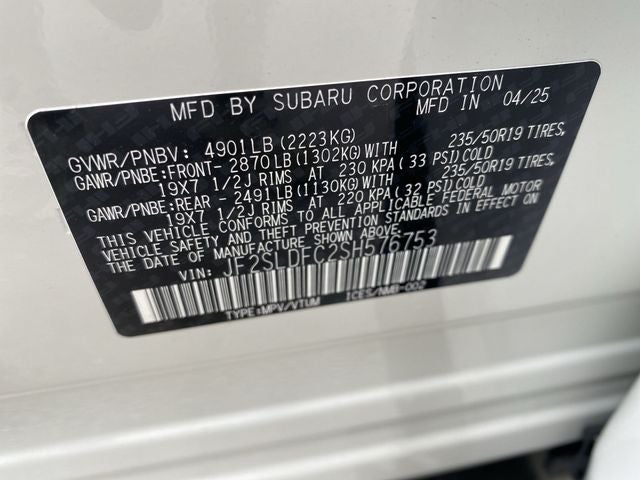2025 Subaru Forester Sport