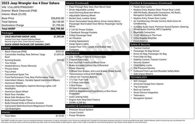 2023 Jeep Wrangler 4xe Sahara
