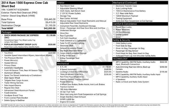 2014 RAM 1500 Express