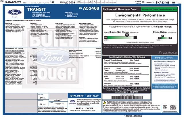 2025 Ford Transit Cargo Van BASE