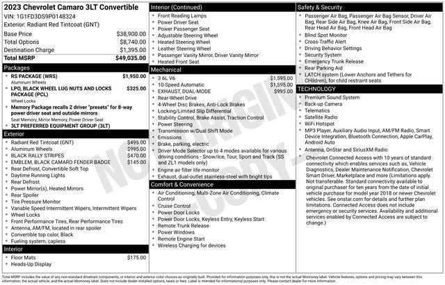 2023 Chevrolet Camaro 3LT