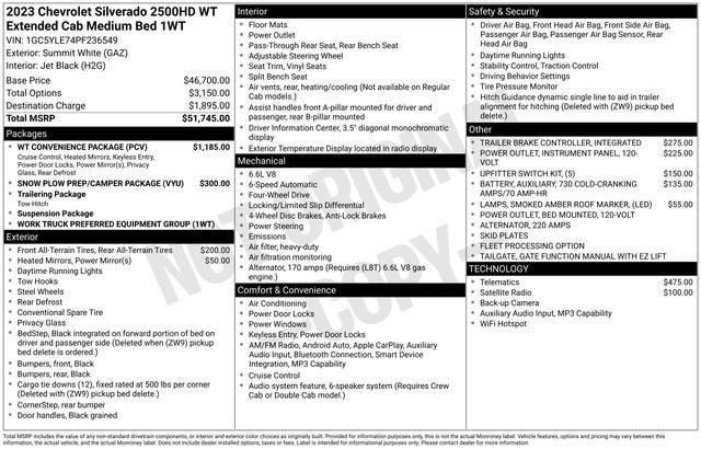 2023 Chevrolet Silverado 2500 HD WT