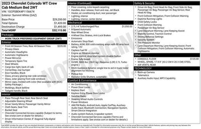 2023 Chevrolet Colorado WT
