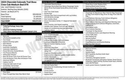 2025 Chevrolet Colorado Trail Boss