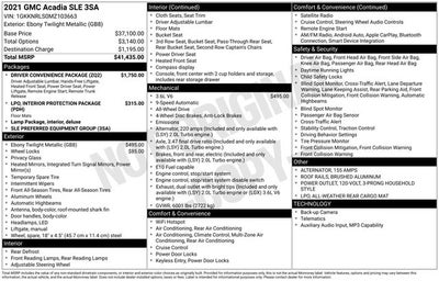 2021 GMC Acadia SLE