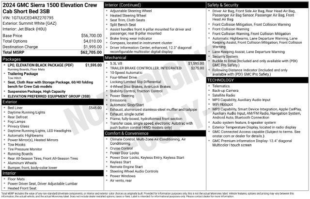 2024 GMC Sierra 1500 Elevation