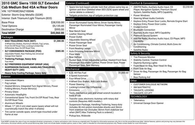 2010 GMC Sierra 1500 SLT