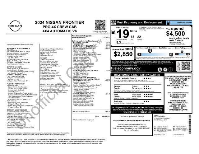 2024 Nissan Frontier PRO-4X