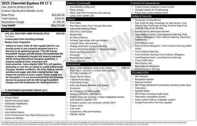 2025 Chevrolet Equinox EV LT