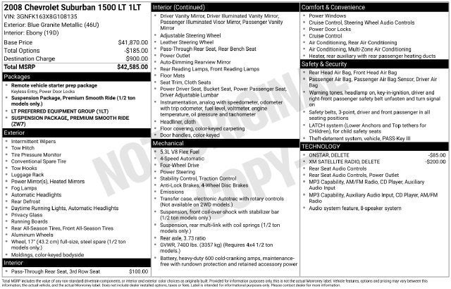2008 Chevrolet Suburban LT w/1LT